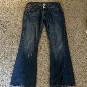 Low rise true religion flare jeans